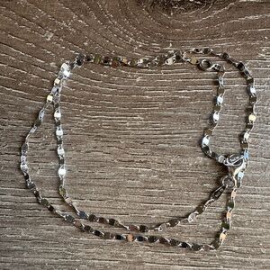 Designer Karizi Spa KA 1772 Italy 925 925 Sterling Silver Flat Disc Sequin 16 In